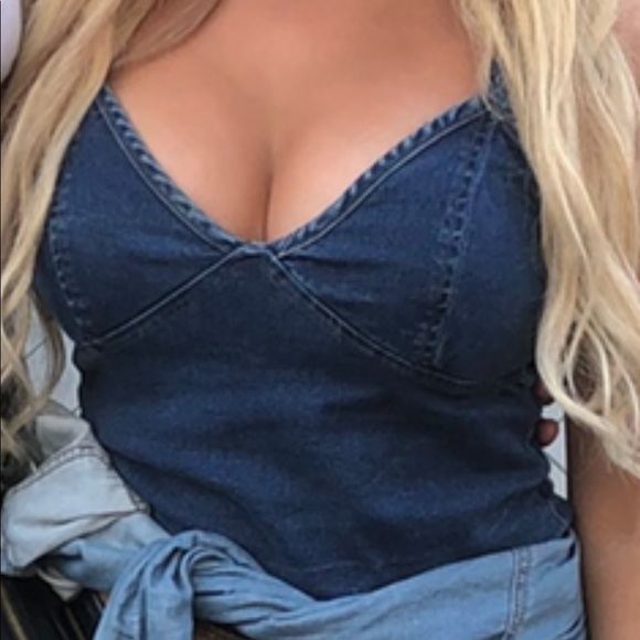 Jean Crop Top - Picture 3 of 4